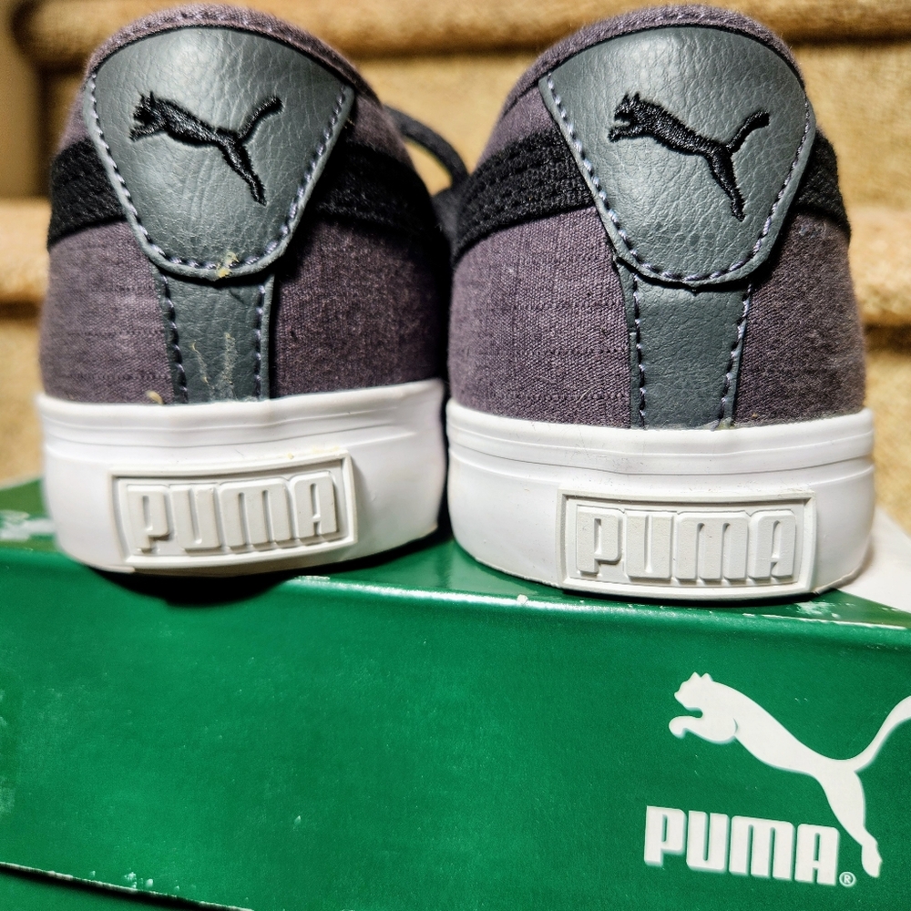 NWT Puma Men's Size 8 Charcoal and Black Sneakers - Picture 6 of 6